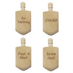 Dreidel Drinking Game with Personalized Top - Traditional Edition