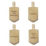 Laser Engraved Dreidel with four custom faces