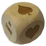 Humongous 2-1/2" Faceted Hardwood Suit Marker Cube