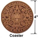 Aztec Calendar Leather Coaster Gift Details