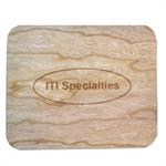 Personalized Mouse Pad with Natural Wood Surface